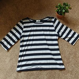 Missmoly white & navy blue stripes XL